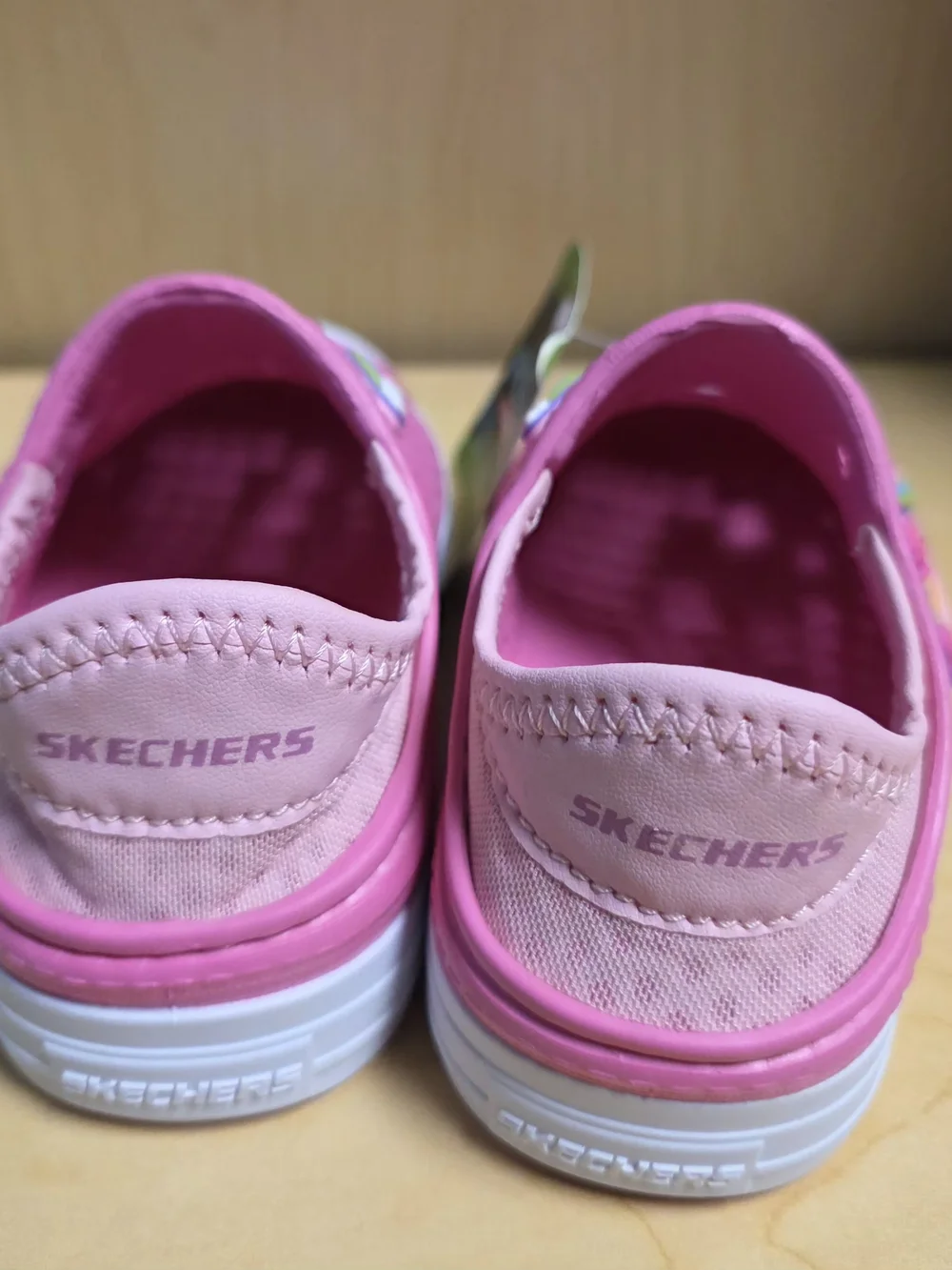 Skechers Kids' Pink Foamies Slip-On Water Shoe